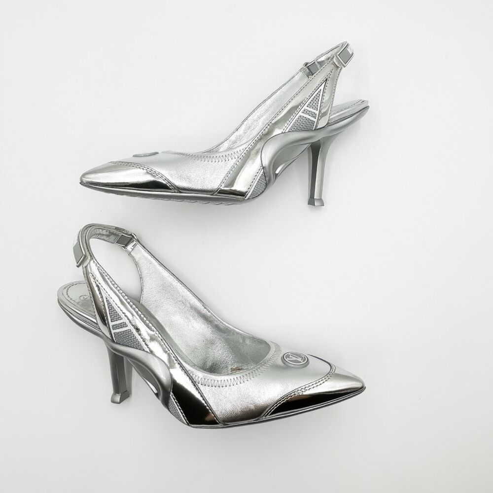 Louis Vuitton LV Monogram Archlight Heels Slingback Pumps EU 37 US 7 - Picture 14 of 16